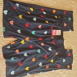 New Colorful Heart Print Pajama Pants